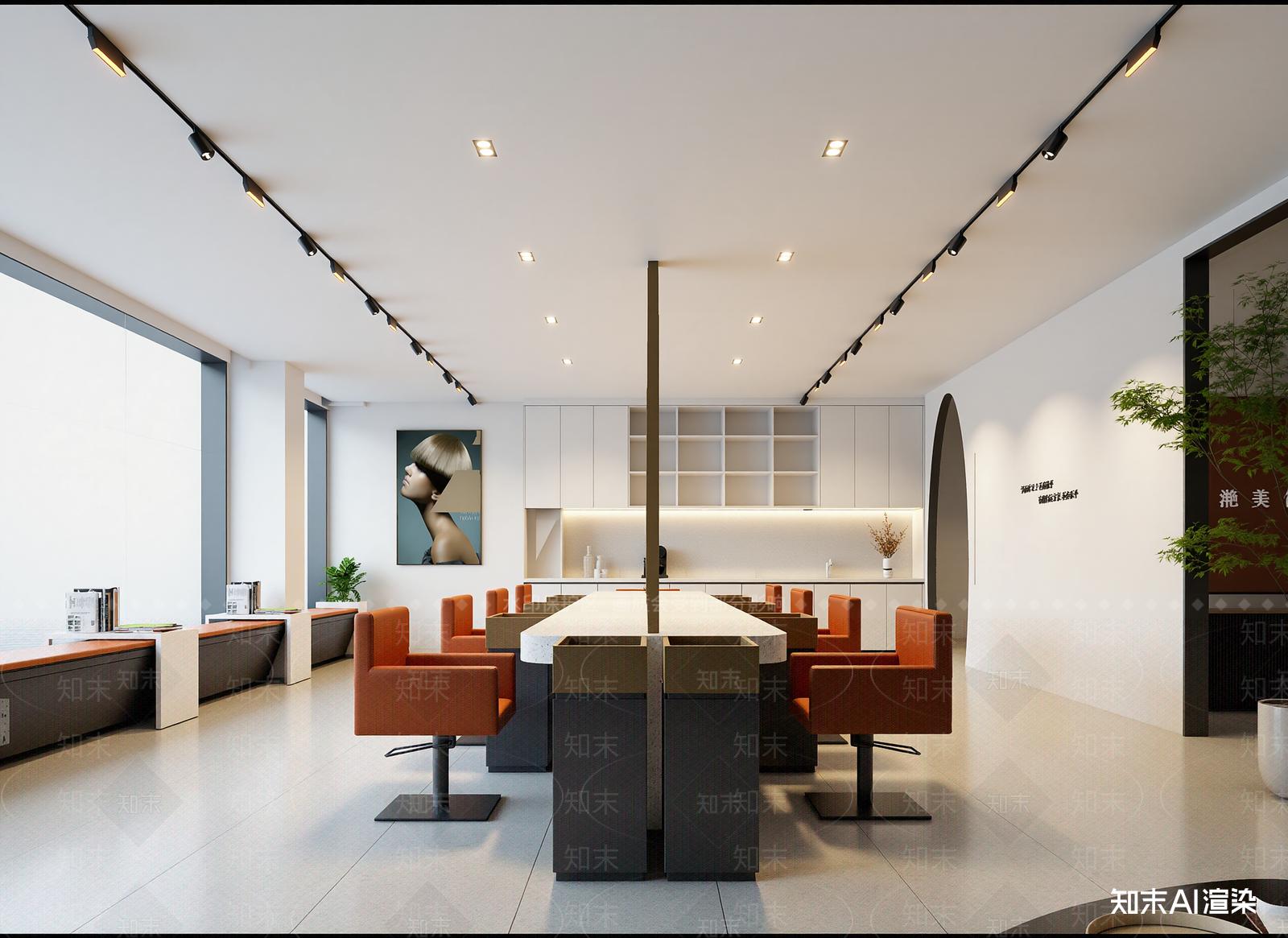 现代美容院3D模型下载【ID:1214304830】
