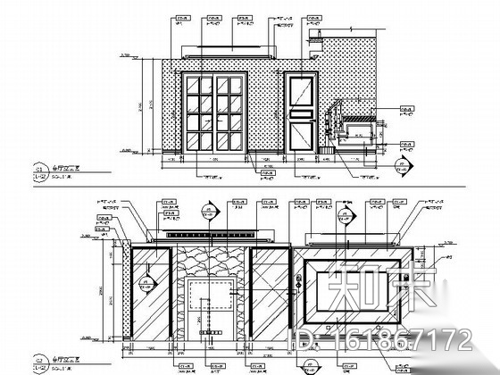 [昆山]顶级住宅现代两层别墅样板房装修图cad施工图下载【ID:161867172】