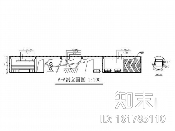 某现代健身房室内装修施工图cad施工图下载【ID:161785110】