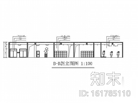 某现代健身房室内装修施工图cad施工图下载【ID:161785110】