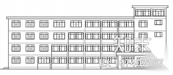 [苏州]某四层辅助教学办公楼建筑扩初（毕业设计）cad施工图下载【ID:167407187】