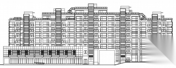 [浙江省杭州市]某高档组团公寓楼群建筑施工图（7栋）cad施工图下载【ID:166058126】