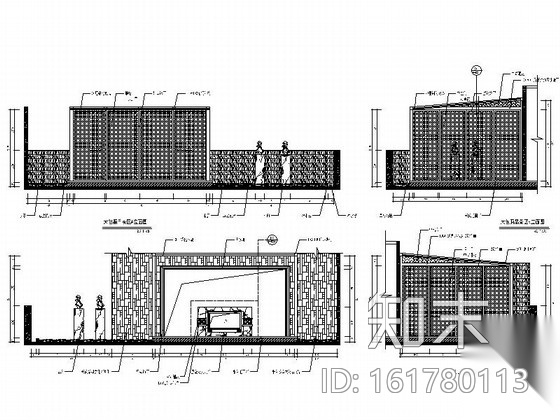 [福州]豪华四星级酒店会所设计施工图（含实景图）cad施工图下载【ID:161780113】