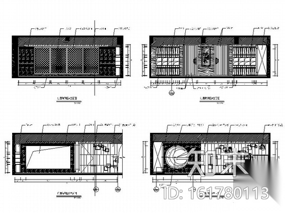 [福州]豪华四星级酒店会所设计施工图（含实景图）cad施工图下载【ID:161780113】