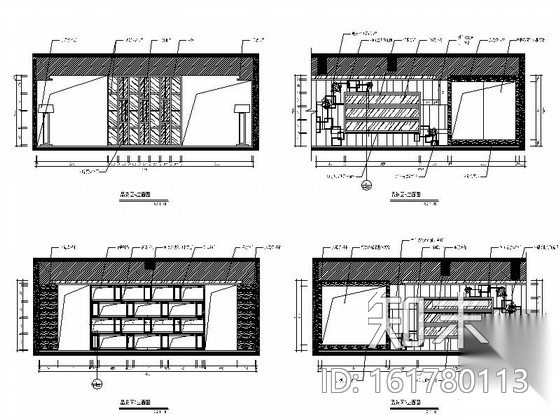 [福州]豪华四星级酒店会所设计施工图（含实景图）cad施工图下载【ID:161780113】