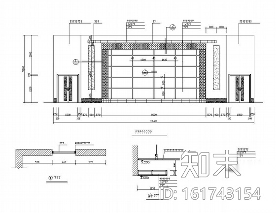 某大型多功能厅装修图施工图下载【ID:161743154】