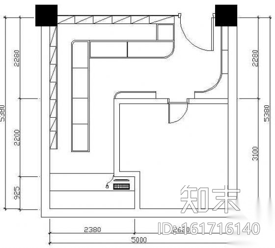 某化妆品专卖店装修图cad施工图下载【ID:161716140】