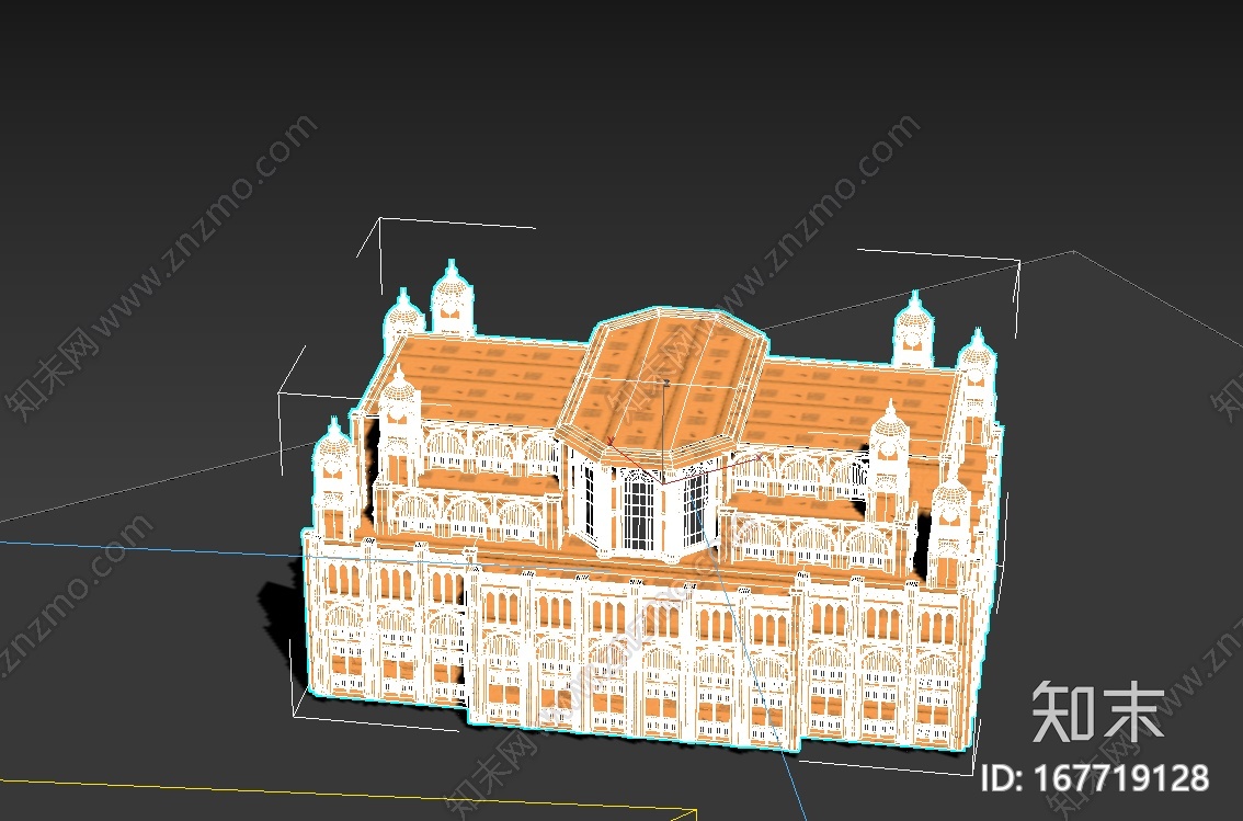 欧式建筑CG模型下载【ID:167719128】