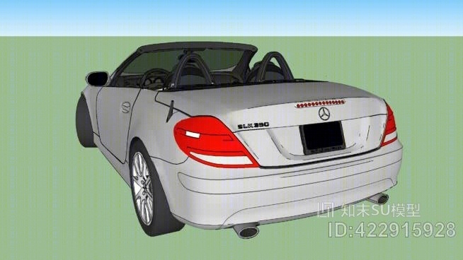 2008辆奔驰SLK-320车顶SU模型下载【ID:422915928】