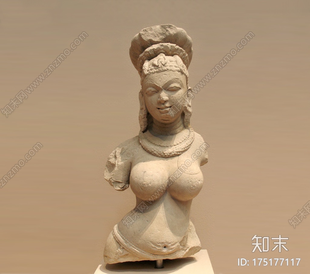 印度女神像雕塑3d打印模型下载【ID:175177117】