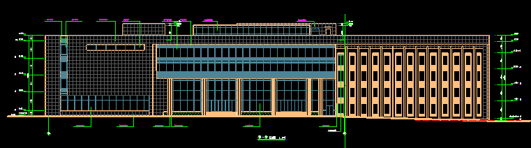 东北某知名大学图书馆建筑CAD图纸cad施工图下载【ID:165144148】