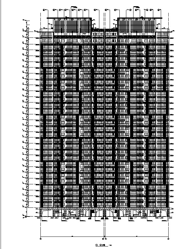 [海南]高层框剪结构13栋住宅楼建筑施工图（含效果图及...施工图下载【ID:149560137】