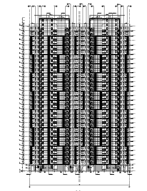 [海南]高层框剪结构13栋住宅楼建筑施工图（含效果图及...施工图下载【ID:149560137】