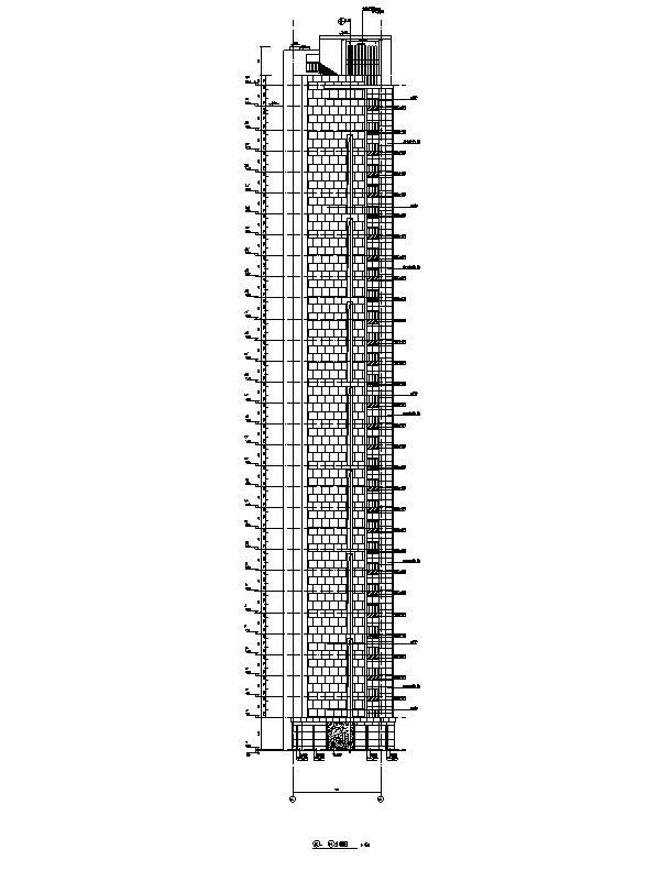 [海南]高层框剪结构13栋住宅楼建筑施工图（含效果图及...施工图下载【ID:149560137】