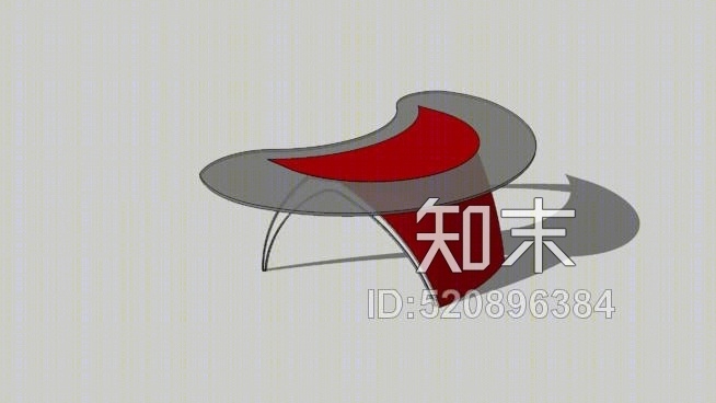 TyLuna当代书桌SU模型下载【ID:520896384】