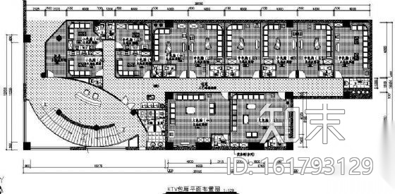 某KTV装修图cad施工图下载【ID:161793129】