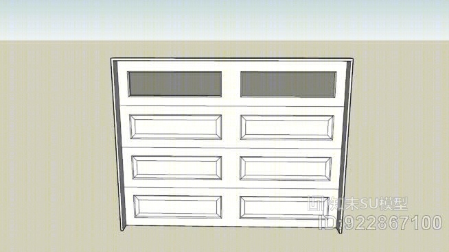 车库门SU模型下载【ID:922867100】