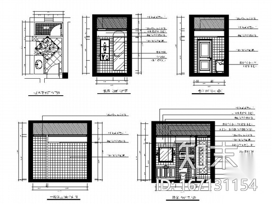 [苏州]十大顶级别墅奢华室内装修图cad施工图下载【ID:167131154】