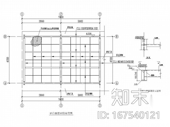 水中墩钢结构平台设计图cad施工图下载【ID:167540121】