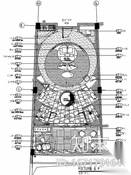 游艇主题国际酒店H客房施工图（含效果）cad施工图下载【ID:167179164】