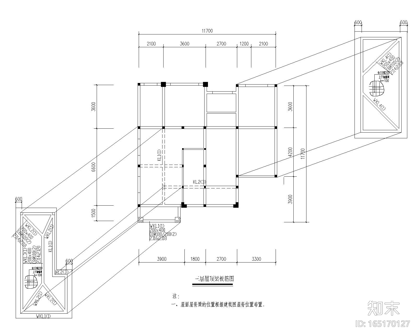 某四层农村自主房砖混结构施工图（CAD）cad施工图下载【ID:165170127】