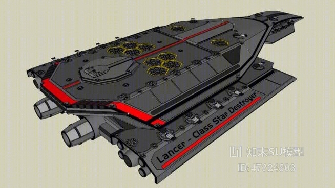 驱逐舰SU模型下载【ID:47324808】