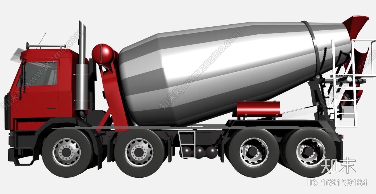 水泥罐车CG模型下载【ID:169159184】