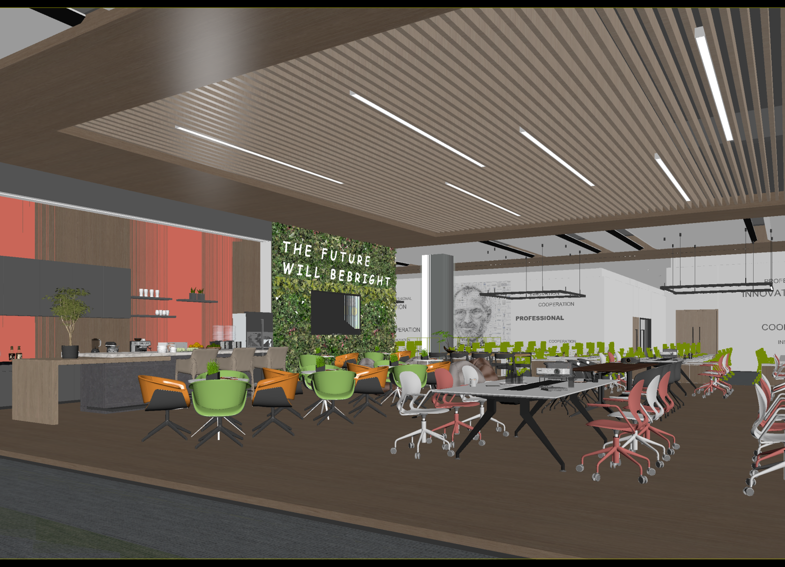 现代办公大厅3D模型下载【ID:1214752094】