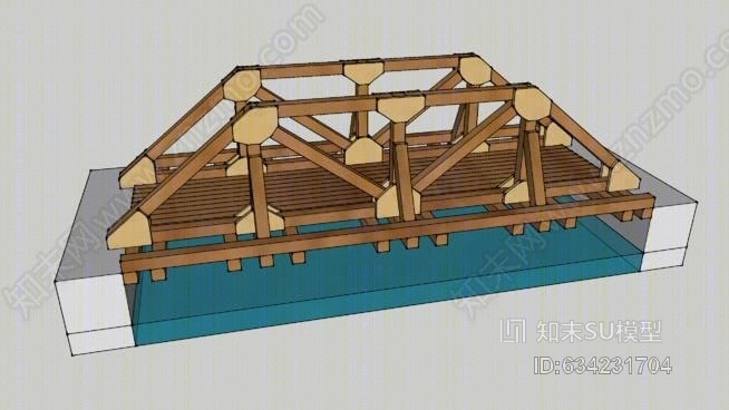 玩具卡车桥SU模型下载【ID:634231704】