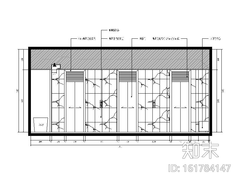 全套简约风格办公室设计施工图(含效果图）cad施工图下载【ID:161784147】