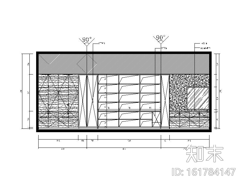 全套简约风格办公室设计施工图(含效果图）cad施工图下载【ID:161784147】