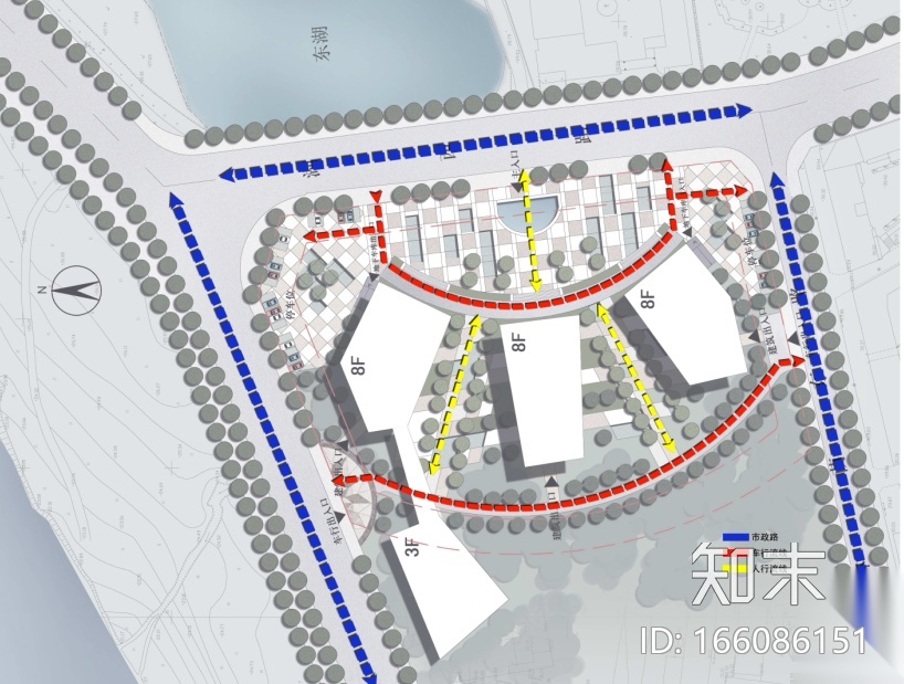 展示馆建筑设计方案cad施工图下载【ID:166086151】