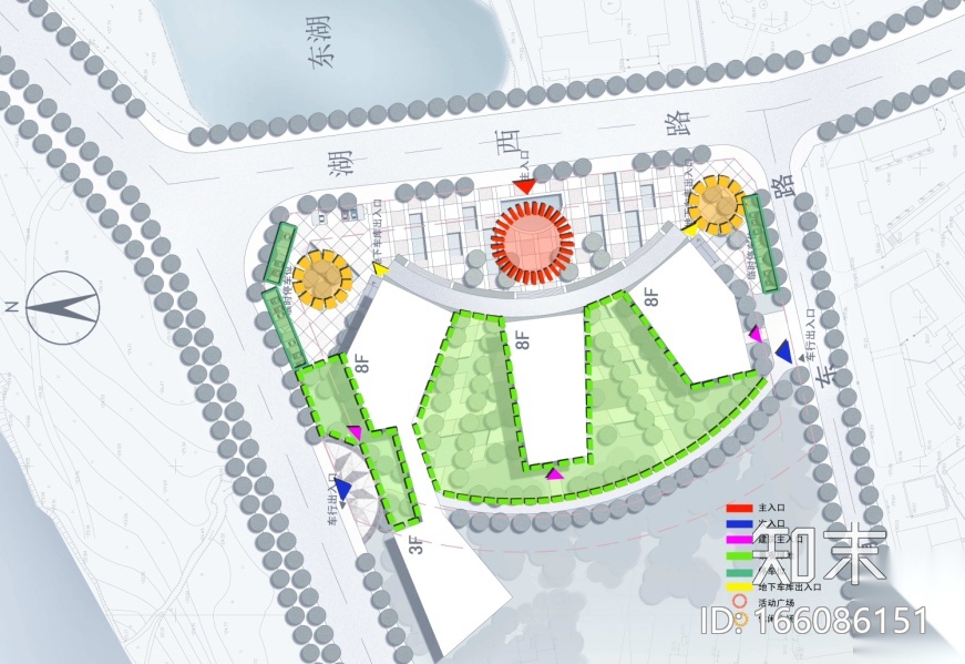 展示馆建筑设计方案cad施工图下载【ID:166086151】