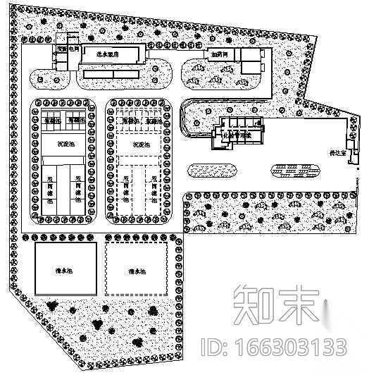 某水厂水土保持植物措施设计图施工图下载【ID:166303133】