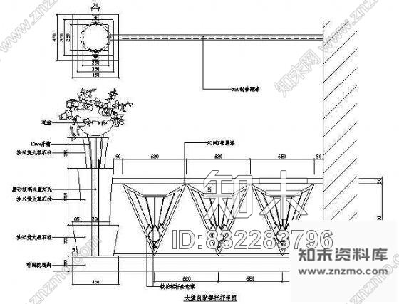 图块/节点栏杆详图cad施工图下载【ID:832283796】