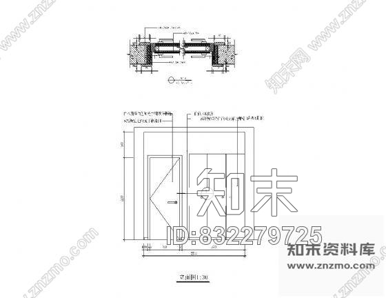 图块/节点门样图cad施工图下载【ID:832279725】