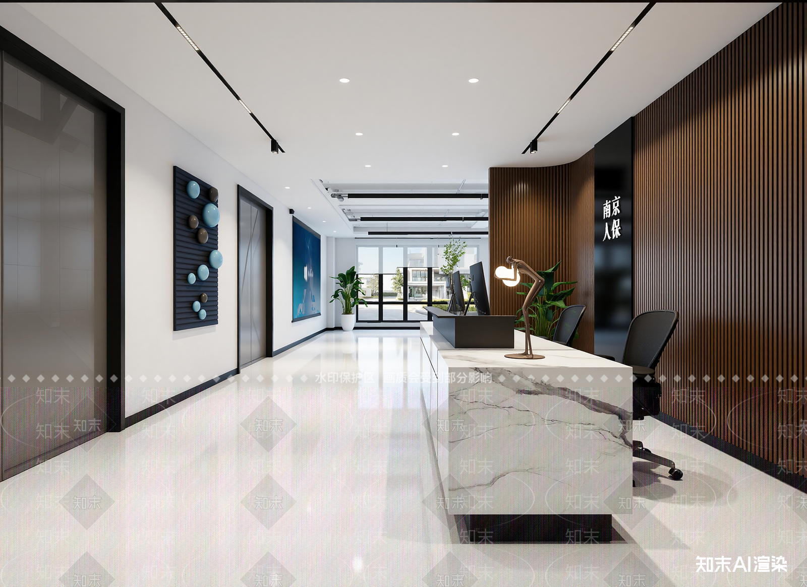 现代接待室3D模型下载【ID:1214160707】
