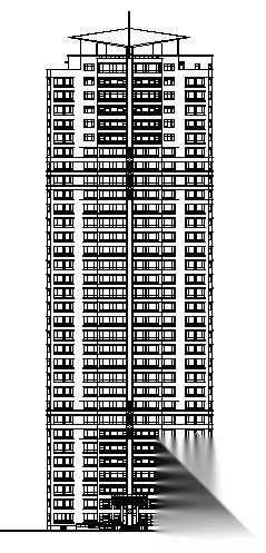 浦东某花园小区二期7号楼建筑施工图cad施工图下载【ID:149844199】