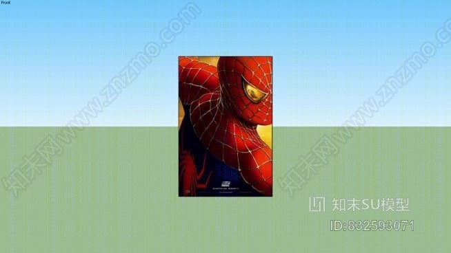 蜘蛛侠2-挑逗一页电影海报27X40双面（无框）SU模型下载【ID:832593071】