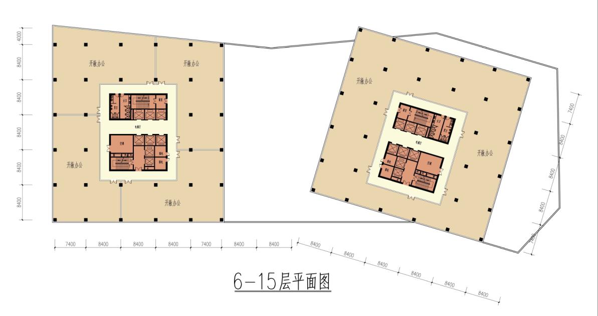 [江苏]超高层现代风格盐晶体切面金融办公中心建筑设计...cad施工图下载【ID:167930144】
