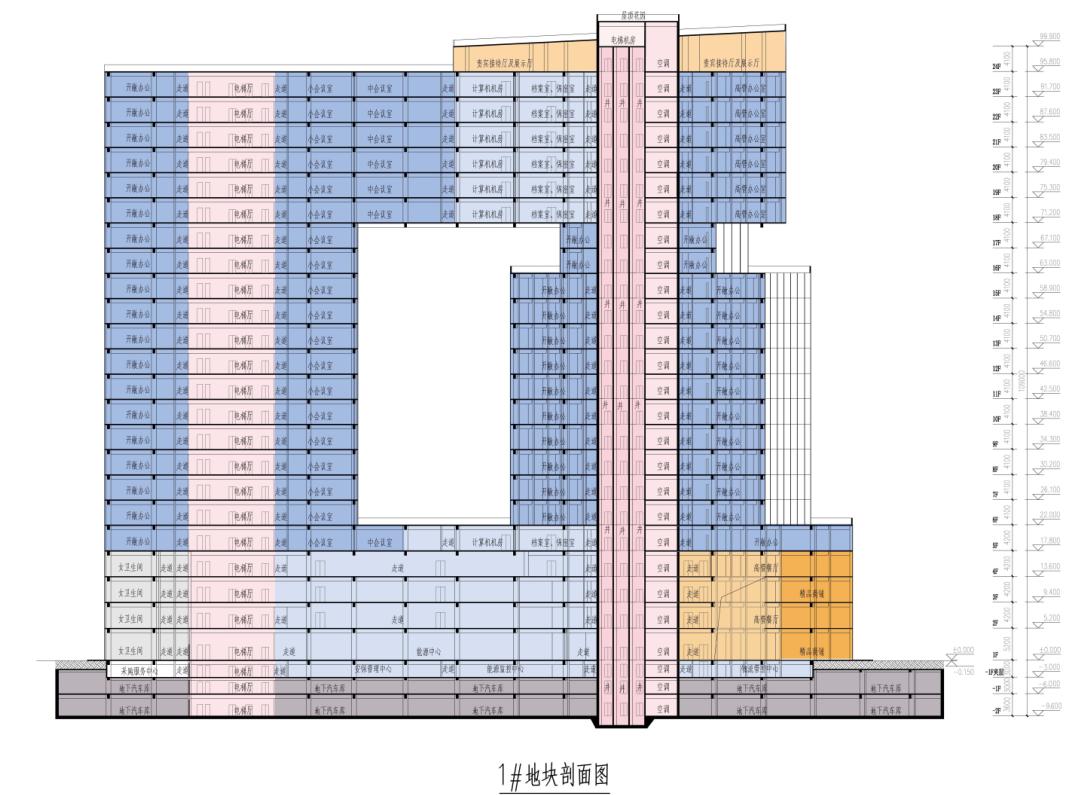 [江苏]超高层现代风格盐晶体切面金融办公中心建筑设计...cad施工图下载【ID:167930144】