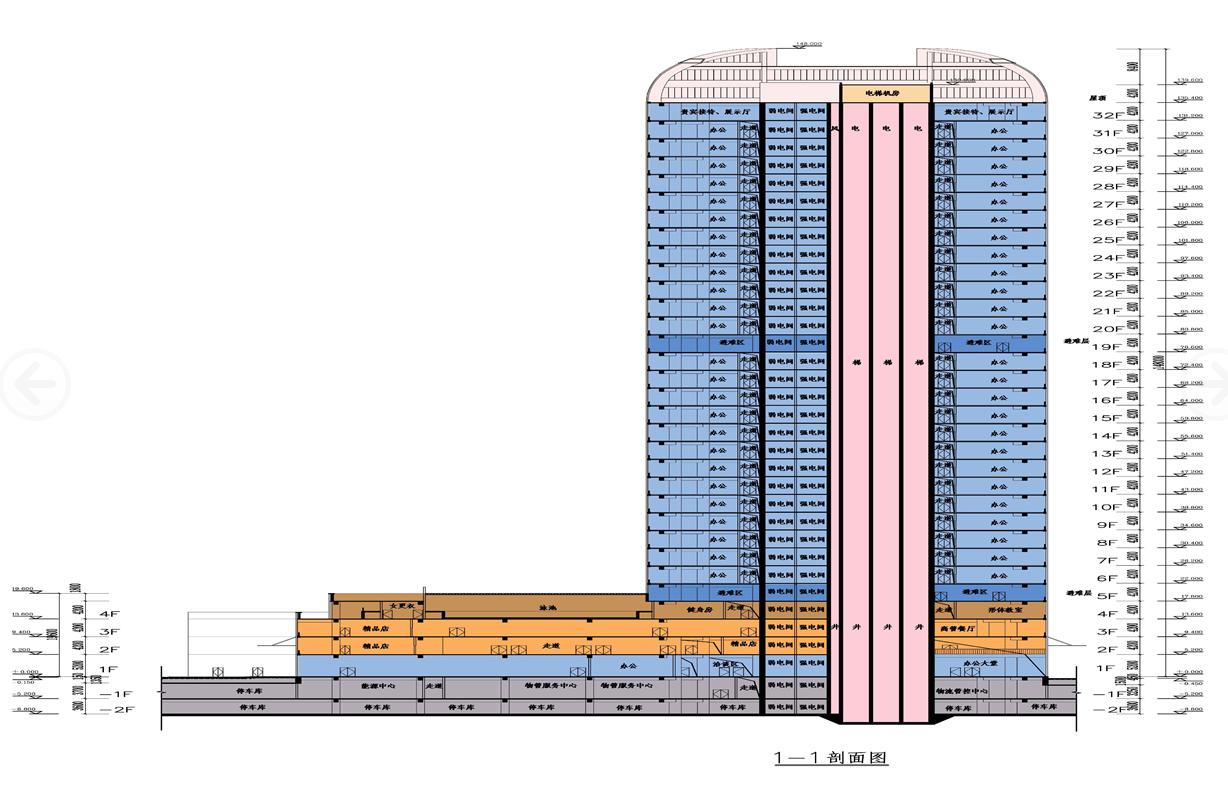 [江苏]超高层现代风格盐晶体切面金融办公中心建筑设计...cad施工图下载【ID:167930144】
