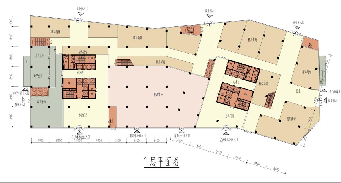 [江苏]超高层现代风格盐晶体切面金融办公中心建筑设计...cad施工图下载【ID:167930144】