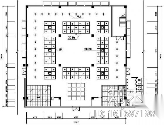 某展厅装修图cad施工图下载【ID:161697198】