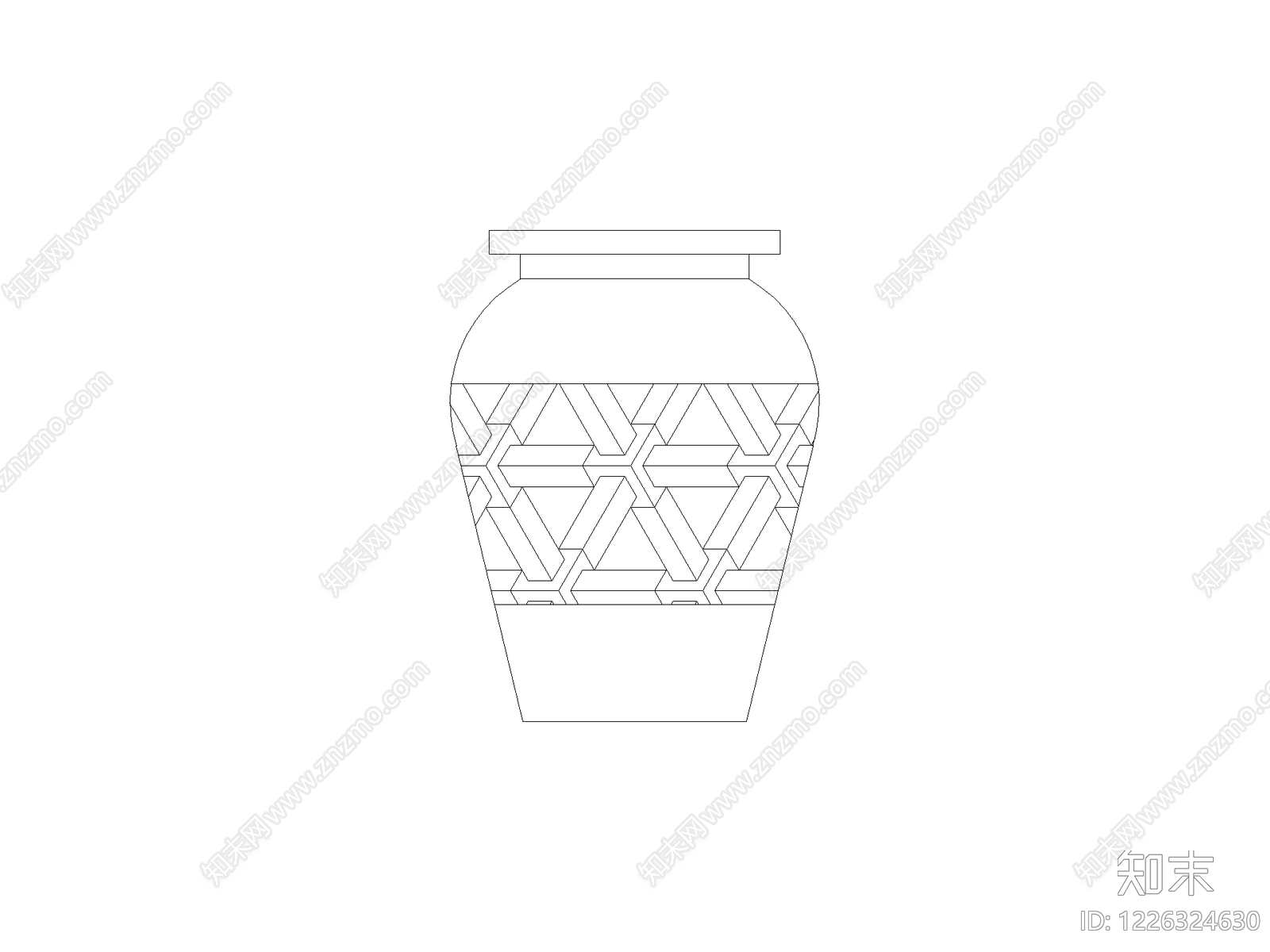 摆件cad施工图下载【ID:1226324630】