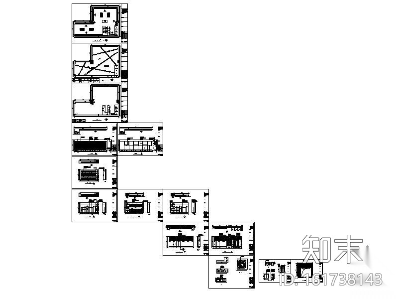 某服装专卖店装修图cad施工图下载【ID:161738143】