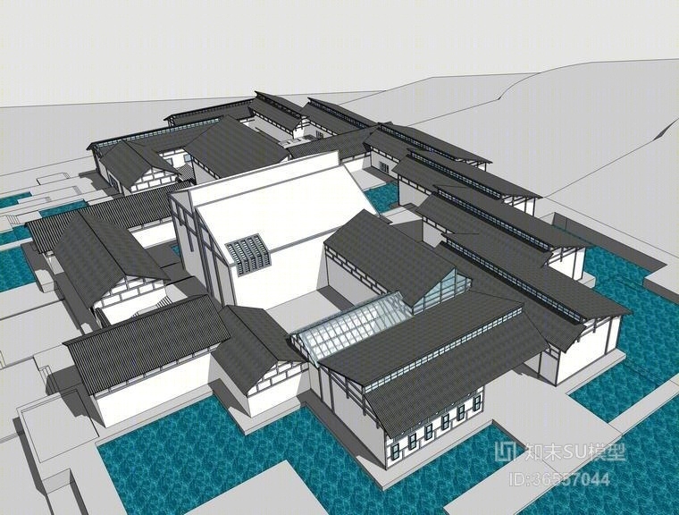 中式民俗博物馆SU模型下载【ID:36557044】