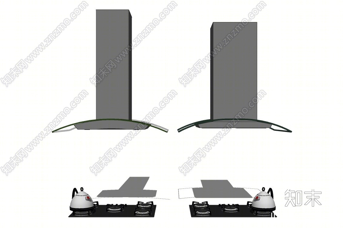 现代油烟机SU模型下载【ID:193268170】