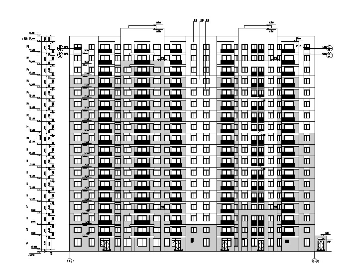 [海南]3套高层框架结构新农村住宅建筑施工图施工图下载【ID:149777104】