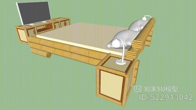 竹床组SU模型下载【ID:522913042】
